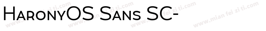 HaronyOS Sans SC字体转换